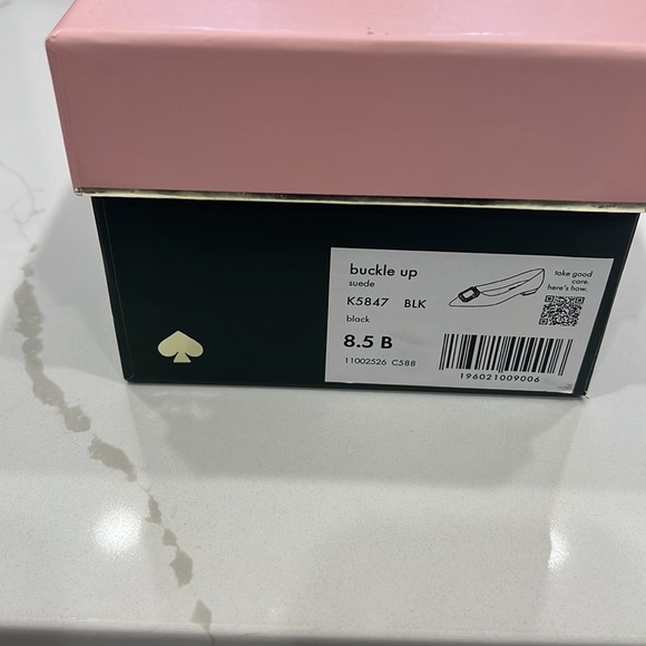 SOLD!!! Kate Spade Suede pointed toe embellished flats - Picture 5 of 5